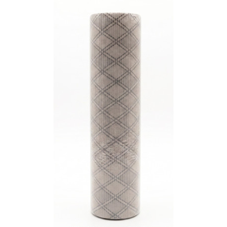 Tapis DUNA 0,65 x 2 m gris avec losange