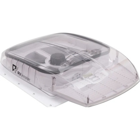 Lanterneau PLUS FAN SKYLIGHT 12V GRIS TRANSPARENT - RV INNOTEC