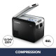 REFRIGERATEUR CONGELATEUR A COMPRESSION PORTABLE 46 L CFX3 45