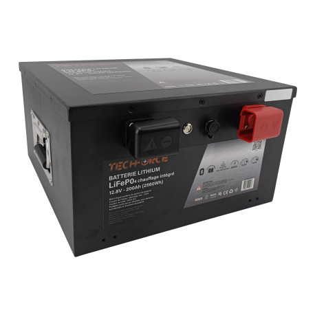 Batterie Lithium LIFEPO4 12V 300Ah Bluetooth TECHFORCE