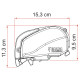 Store F80s 4,50 m TITANIUM toile GRISE