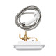 PRISE EXT.ENCASTR. AVEC FLEXIBLE DE DOUCHE ET DOUCHETTE