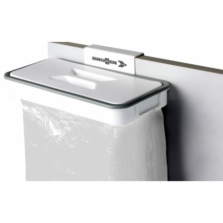 Porte-sac poubelle clipsable ONE WAY blanc - Brunner