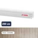Store F45s 4,00 m BLANC toile CARAMEL