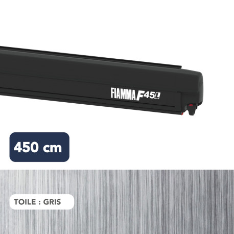 Store F45L 4,50 m Ducato NOIR toile GRISE