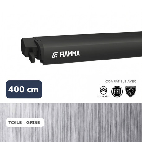 Store F80s 4,00 m Ducato NOIR toile GRISE