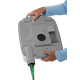 PORTA POTTI QUBE 335 BLANC POMPE A PISTON ET FIXATION AU SOL