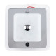 Plafonnier 1 lumière carré transparent 90 x 90 - 20 mm