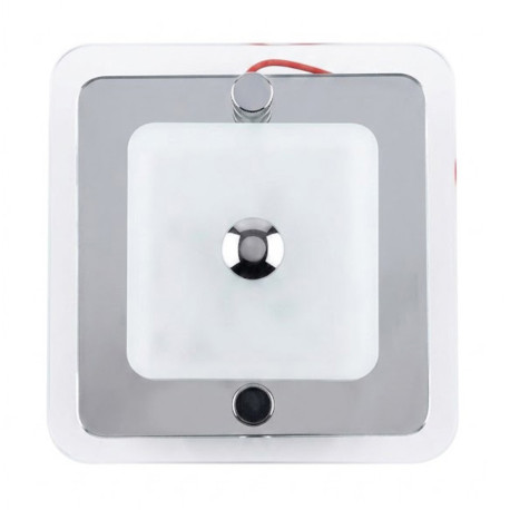 Plafonnier 1 lumière carré transparent 90 x 90 - 20 mm