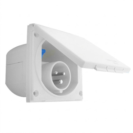 SOCLE A ENCASTRER BLANC P17 16A