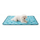 Tapis rafraichissant 62 x 50 cm pour animaux bleu