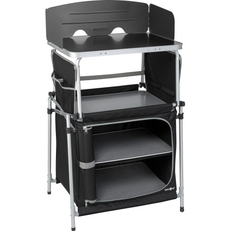 Meuble de cuisine KITCHENETTE 3 étagères pare-feu noir - Brunner