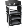 Meuble de cuisine KITCHENETTE 3 étagères pare-feu noir - Brunner
