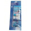 Pinces à nappe transparent BASIC – Lot de 4
