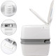PORTA POTTI QUBE 165 BLANC POMPE MANUELLE