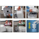 PORTA POTTI QUBE 165 BLANC POMPE MANUELLE