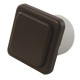 Prise*** 220 V marron schuko avec couvercle sans cadre