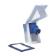 Socle a encastrer blanc p17 16A avec fiche pivotante