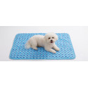 Tapis rafraichissant 70 x 55 cm pour animaux bleu