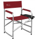 Fauteuil directeur rouge avec tablette ISABELLA