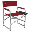 Fauteuil directeur rouge avec tablette ISABELLA