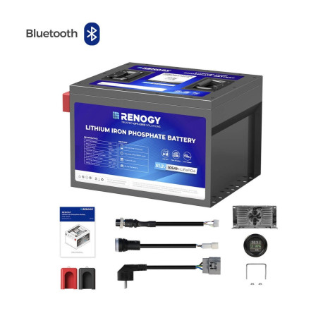 Batterie lithium 48V 105 Ah avec chargeur et Bluetooth PRO - RENOGY