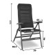 Fauteuil TRAVELOUNGER S gris - Brunner
