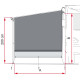 Paroi latérale pour store F45/F80s SIDE BLOCK - FIAMMA