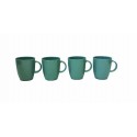 SET COOL GREY 4 MUGS ANTI GLISSE