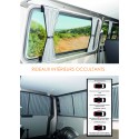 RIDEAUX INTER OCCULT VOLKSWAGEN T5/T6 - 2 VITRES + HAYON