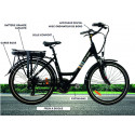 VELO ELECTRIQUE EZA CITY ROAD 10.4 Ah - 26 POUCES NOIR